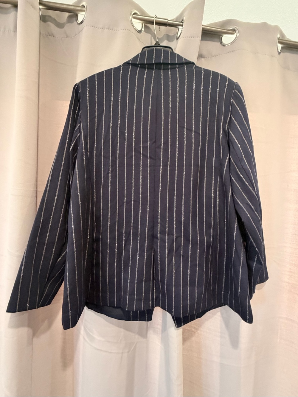 Lane Bryant Navy Pinstripe Blazer - Size 18 - Picture 2 of 5